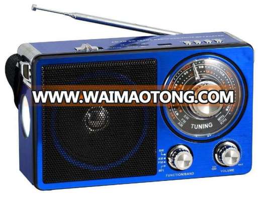 AM/FM/SW 6V USB RADIO WITH LED LIGHT RECHARGEABLE PX-302LED