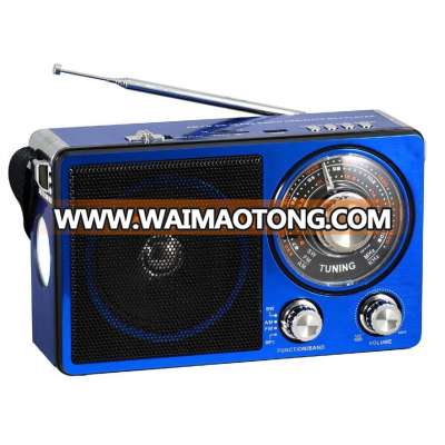 AM/FM/SW 6V USB RADIO WITH LED LIGHT RECHARGEABLE PX-302LED