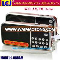 L-088AM 2016 best multi band cheap portable AM FM radio with USB SD